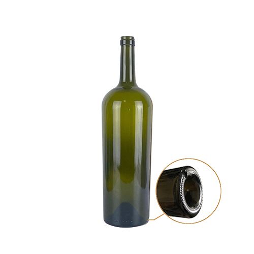 Dark Green Red Wine Bottle
