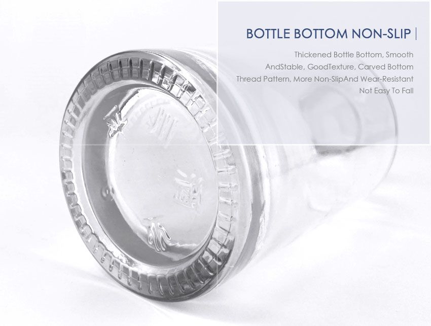 250ml Liquor Glass Bottle CY-754-Bottle Bottom Non-Slip