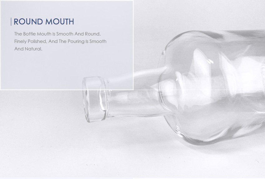750ml Liquor Glass Bottle CY-869 - Round mouth