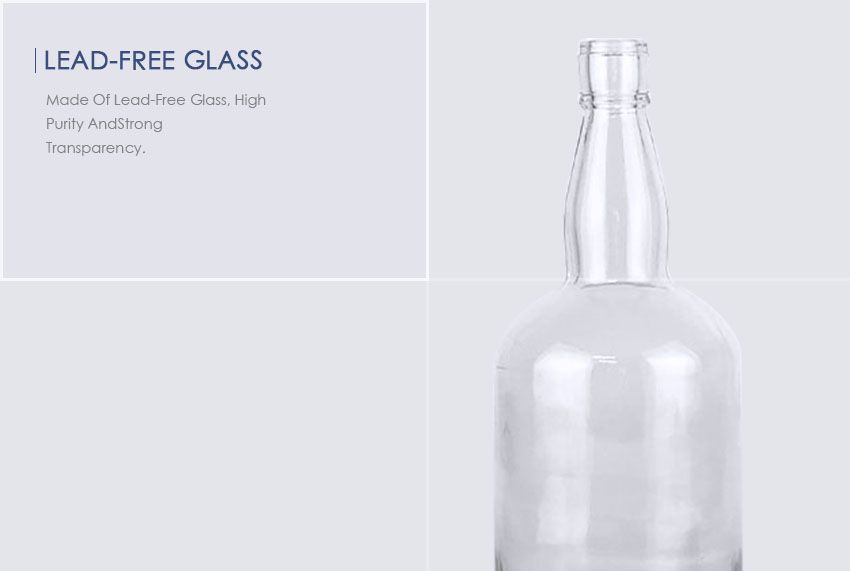 750ml Liquor Glass Bottle CY-829-Lead-Free Glass