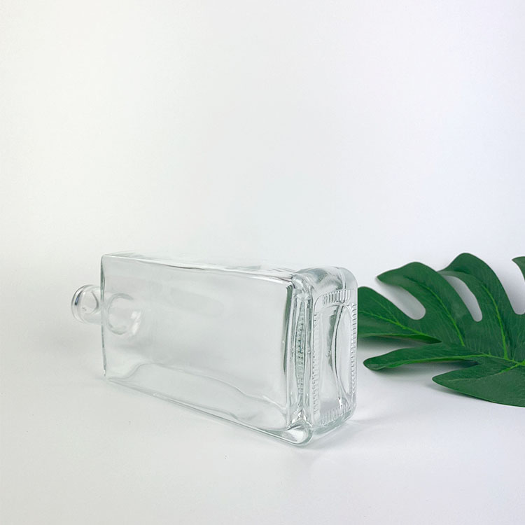 Tall Square Glass Bottle