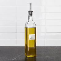 Clear Glass Bottles for Olive Oil