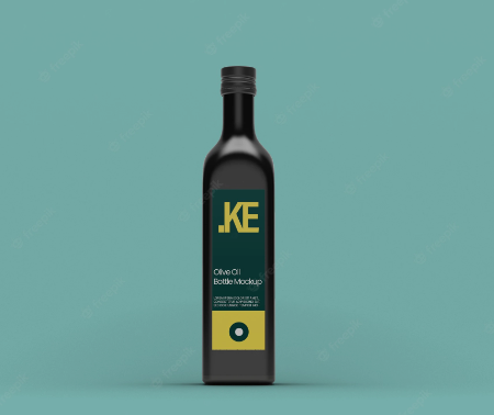 500ml Black Square Olive Oil Bottle