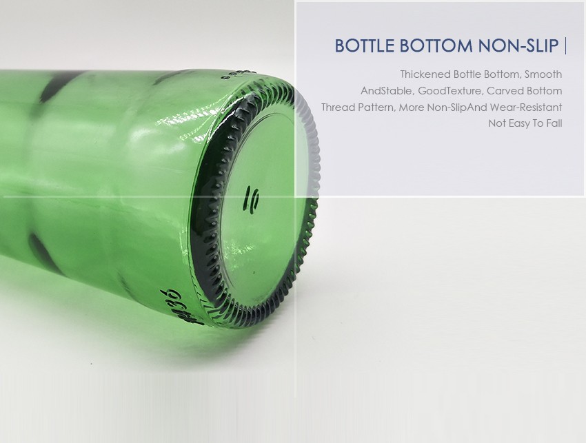 330ml Crown Cap Beer Glass Bottle CY-313 - Bottle bottom non-slip