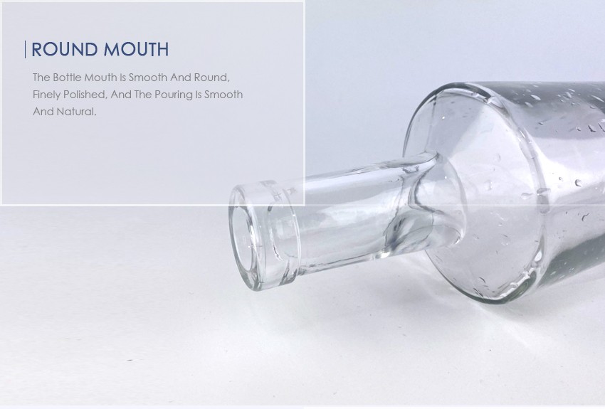 750ml Liquor Glass Bottle CY-881 - Round mouth