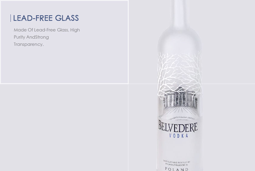 700ml Liquor Glass Bottle CY-858- lead-free glass