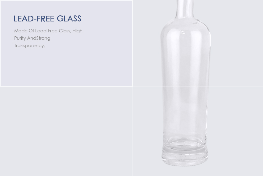 750ml Liquor Glass Bottle CY-882-Lead-Free Glass