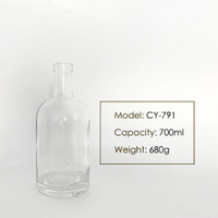 700ml Liquor Glass Bottle CY-791